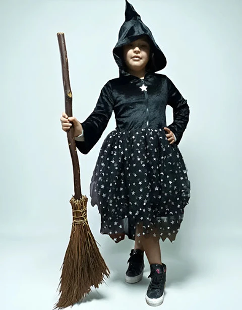 Disfraz Importado De Bruja Para Niña Talla 7 - 8 Años