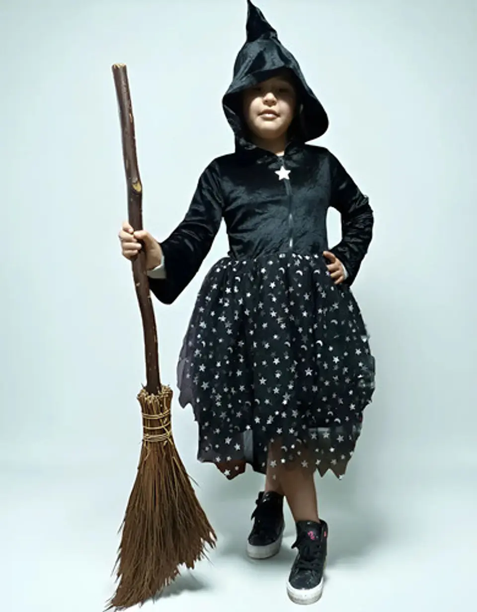 Disfraz Importado De Bruja Para Niña Talla 7 - 8 Años 1