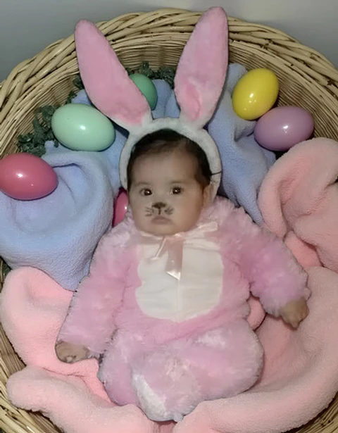 Disfraz De Conejita Rosa Para Bebes De 5 A 7 Meses