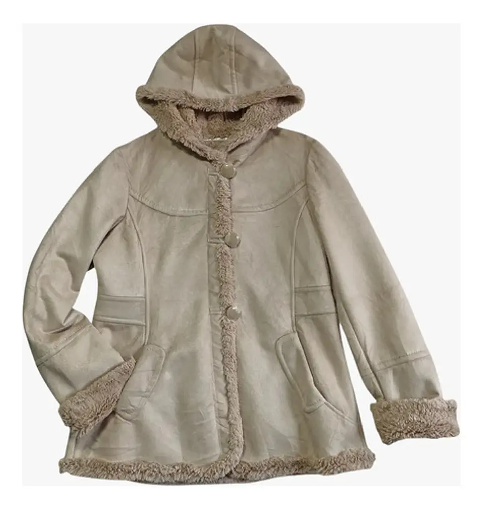 Gamulán Beige Con Capucha Jones New York - Talla L 6