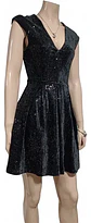 Vestido De Fiesta Terciopelo Y Lentejuelas Vero Moda Xs - S - Miniatura 3