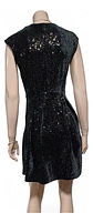 Vestido De Fiesta Terciopelo Y Lentejuelas Vero Moda Xs - S - Miniatura 6