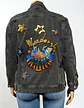 Chaqueta de Mezclilla Unisex Diseño Platillo Volador Lentejuelas - Talla XL - Miniatura 1