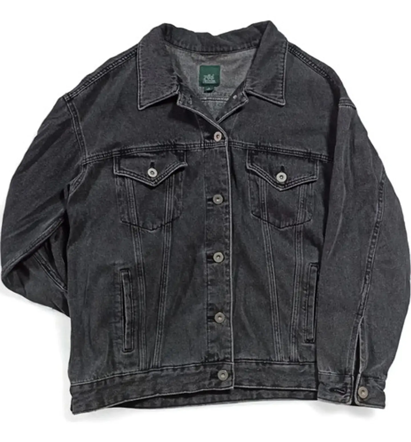 Chaqueta de Mezclilla Unisex Diseño Platillo Volador Lentejuelas - Talla XL 2