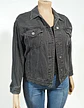 Chaqueta de Mezclilla Unisex Diseño Platillo Volador Lentejuelas - Talla XL - Miniatura 4