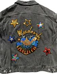 Chaqueta de Mezclilla Unisex Diseño Platillo Volador Lentejuelas - Talla XL - Miniatura 6