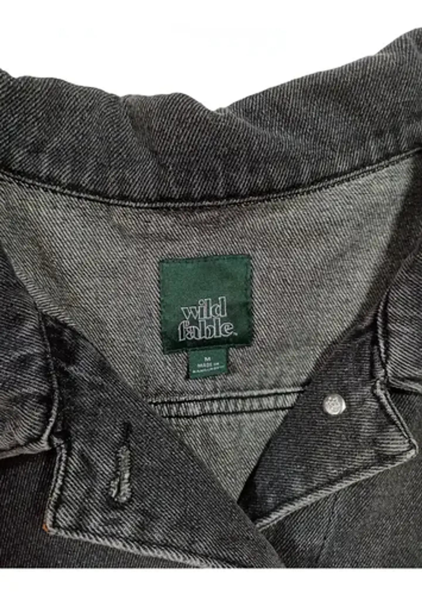 Chaqueta de Mezclilla Unisex Diseño Platillo Volador Lentejuelas - Talla XL 8