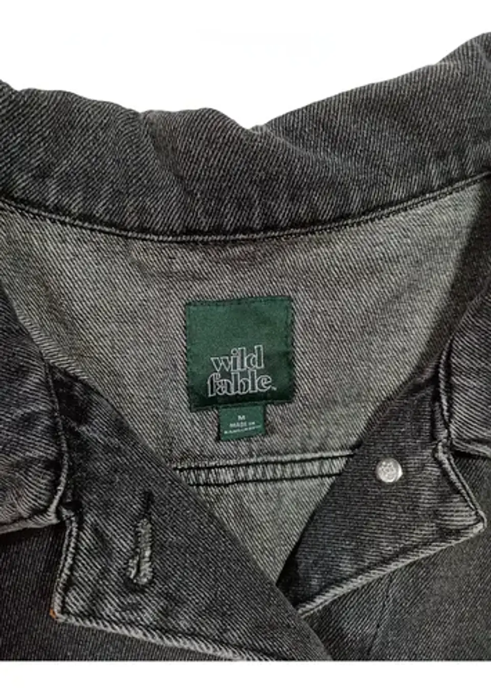 Chaqueta de Mezclilla Unisex Diseño Platillo Volador Lentejuelas - Talla XL 8