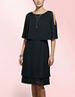 Vestido De Fiesta Negro De Gasa Con Capa Superior - Talla S - Miniatura 2