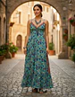 Maxi Vestido Boho 100% Seda -  Importado De India - Miniatura 1