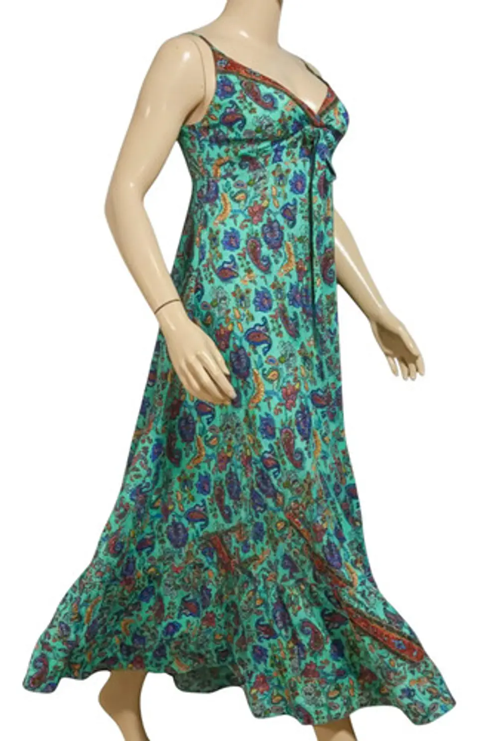 Maxi Vestido Boho 100% Seda -  Importado De India 5