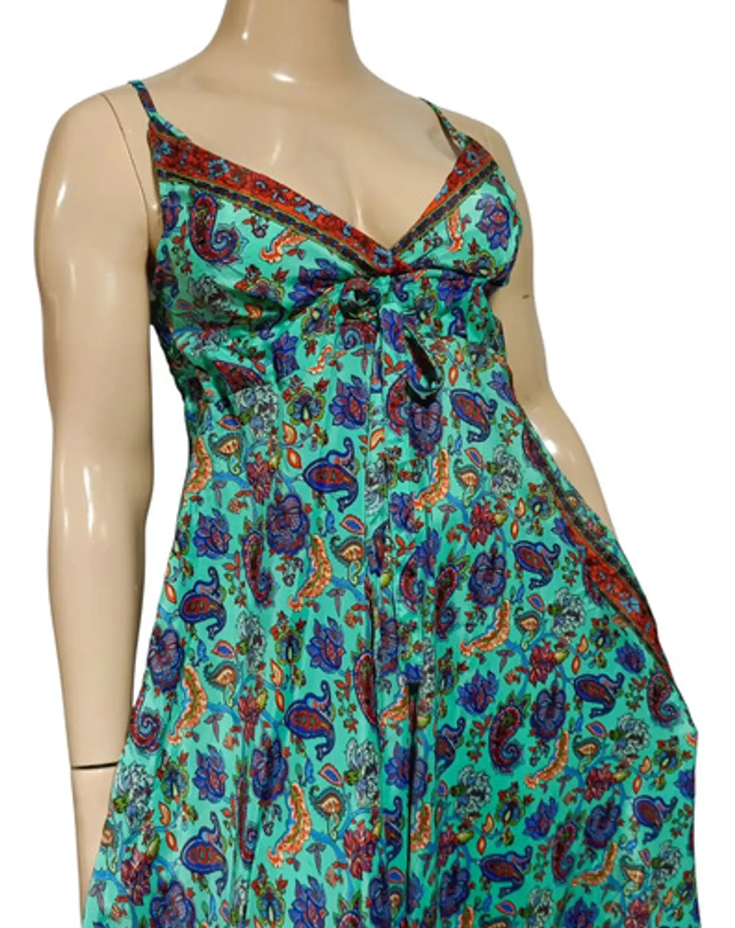 Maxi Vestido Boho 100% Seda -  Importado De India 6