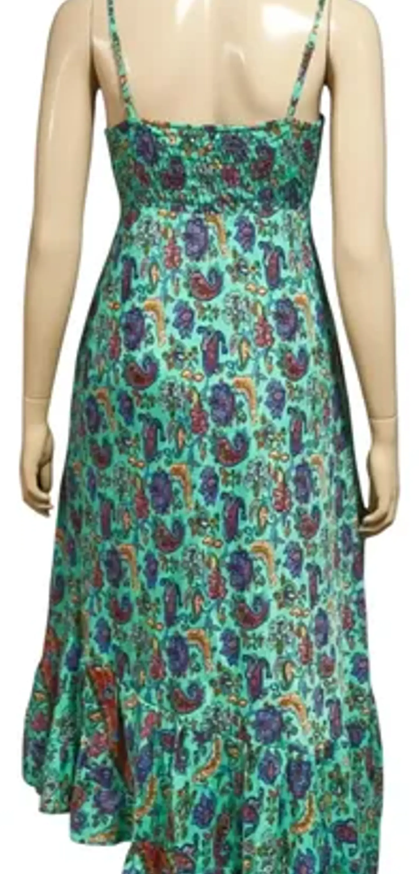 Maxi Vestido Boho 100% Seda -  Importado De India 8