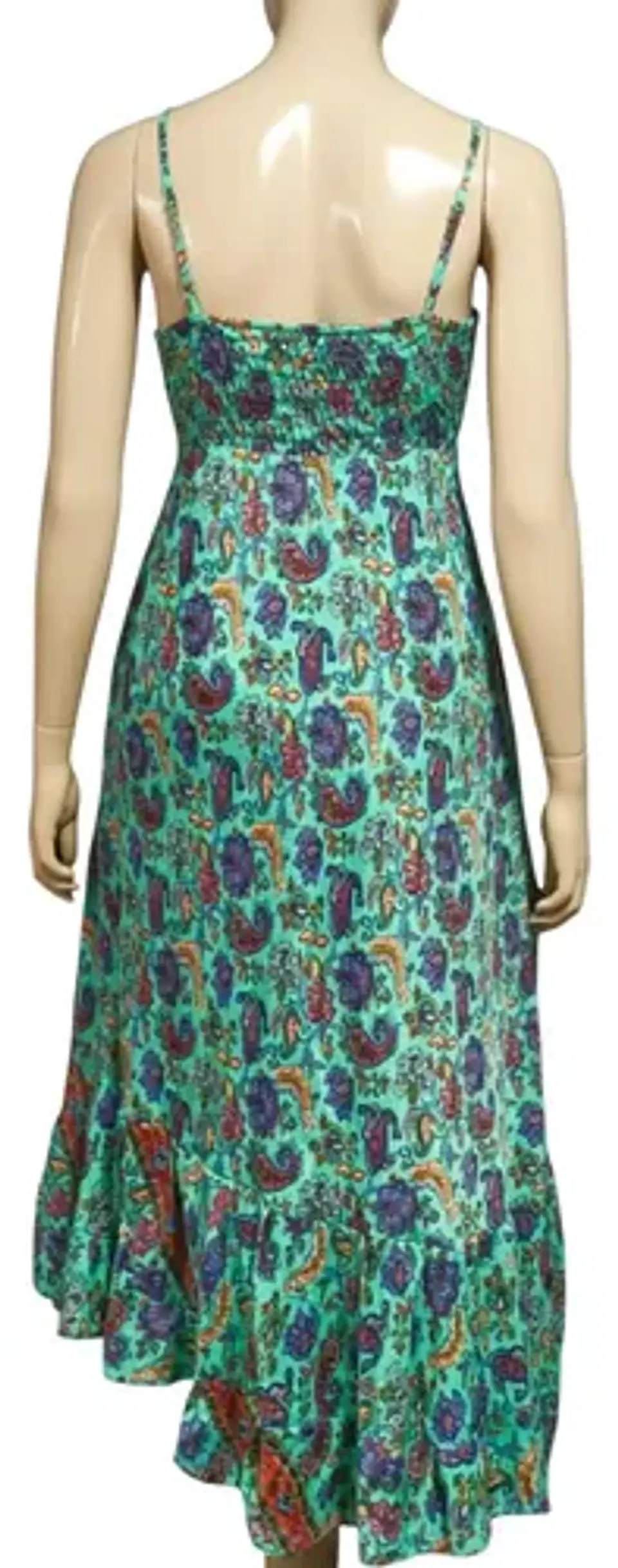 Maxi Vestido Boho 100% Seda -  Importado De India 8