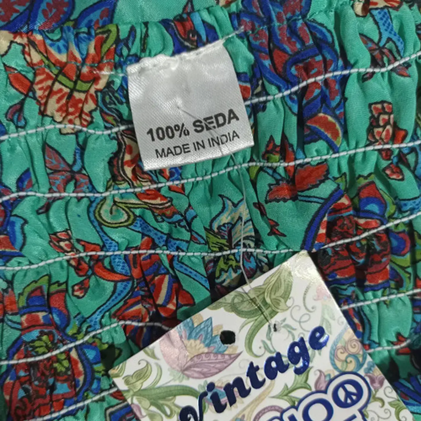 Maxi Vestido Boho 100% Seda -  Importado De India 9