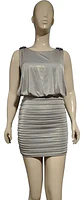 Vestido De Fiesta Estilo Blusón Drapeado Xscape Talla S / M - Miniatura 3