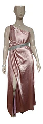 Vestido Fiesta Un Hombro Espalda Descubierta Tallas Grandes - Miniatura 2