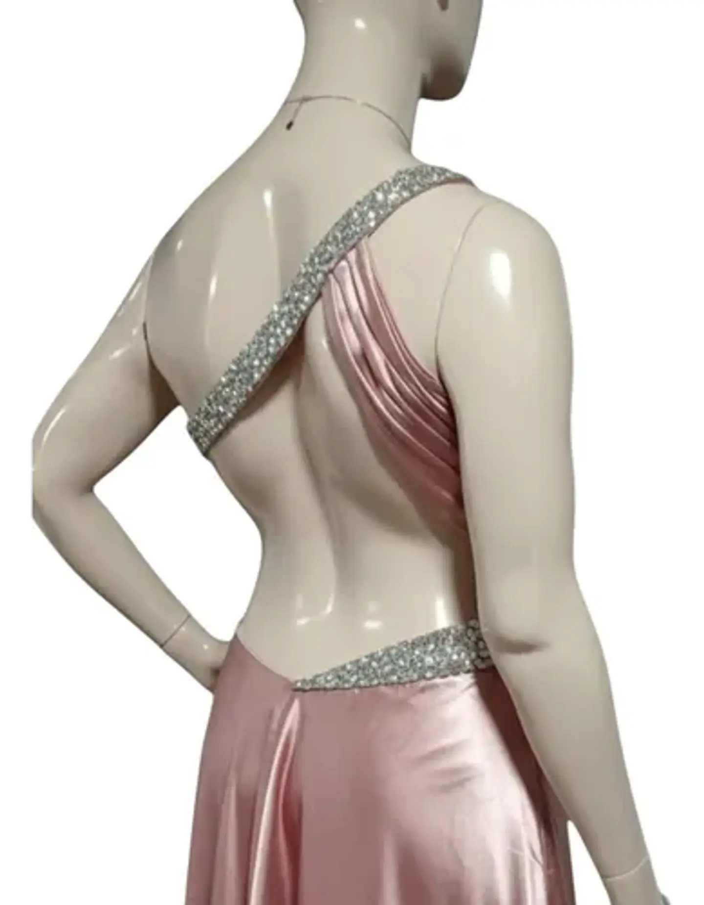 Vestido Fiesta Un Hombro Espalda Descubierta Tallas Grandes 6