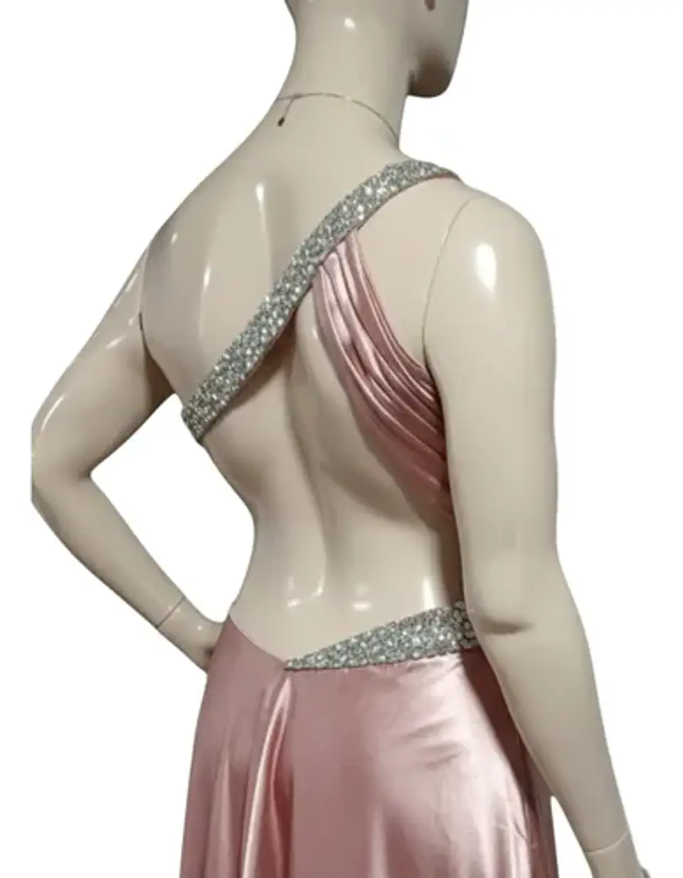 Vestido Fiesta Un Hombro Espalda Descubierta Tallas Grandes 6