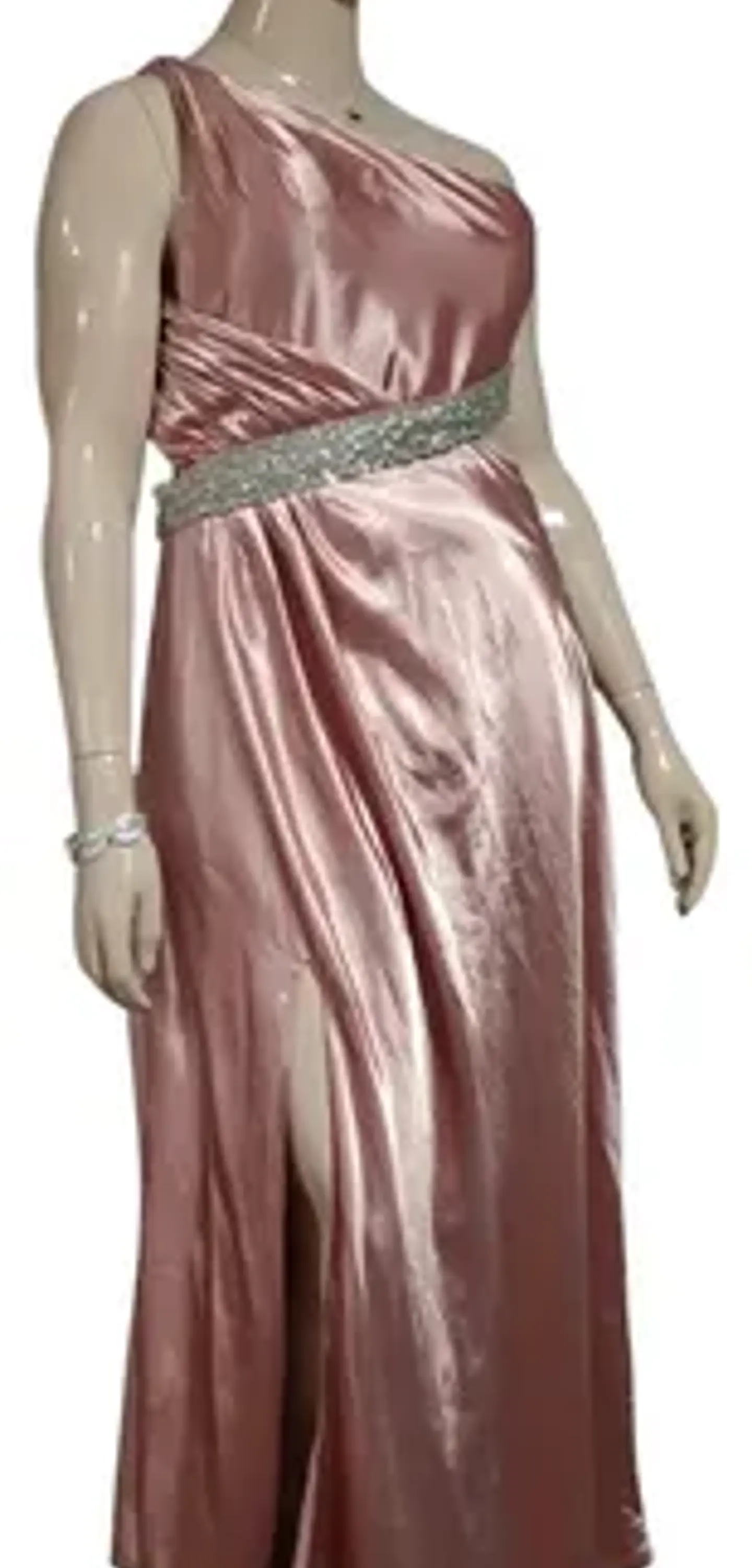 Vestido Fiesta Un Hombro Espalda Descubierta Tallas Grandes 9
