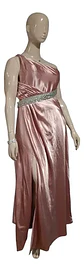 Vestido Fiesta Un Hombro Espalda Descubierta Tallas Grandes - Miniatura 9