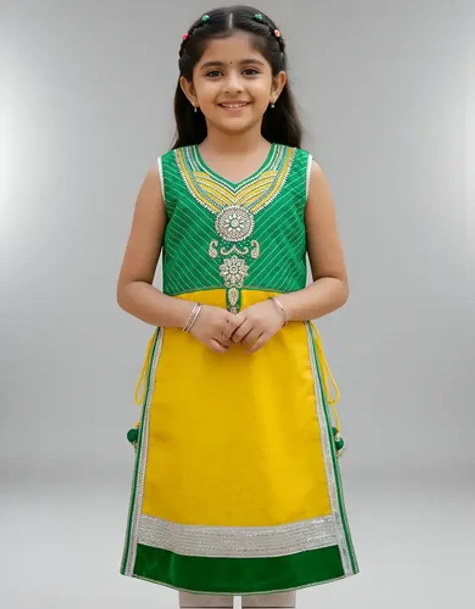 Disfraz Vestido De Danza Hindi Para Niñas Talla 7 A 10 Años 1