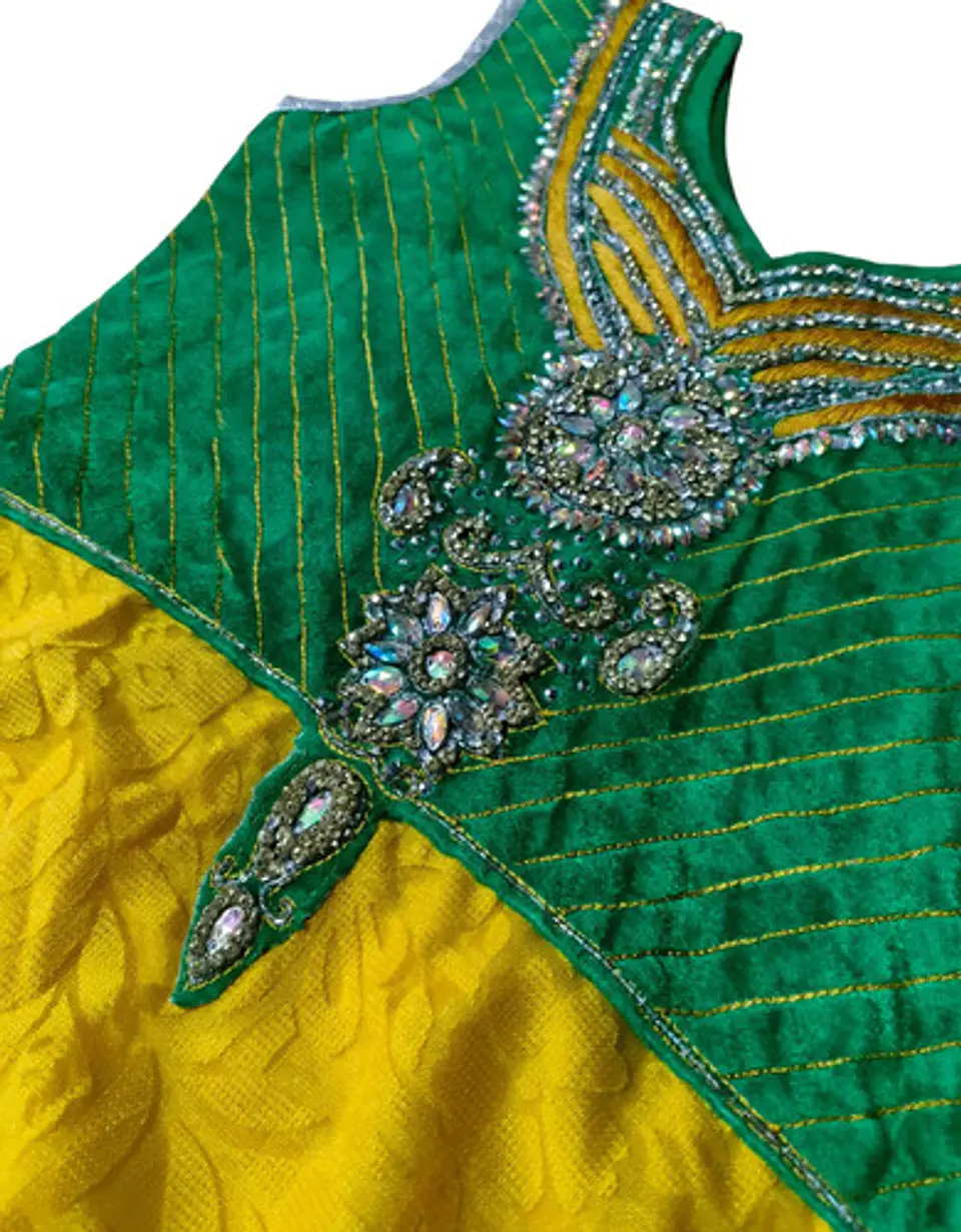 Disfraz Vestido De Danza Hindi Para Niñas Talla 7 A 10 Años 6
