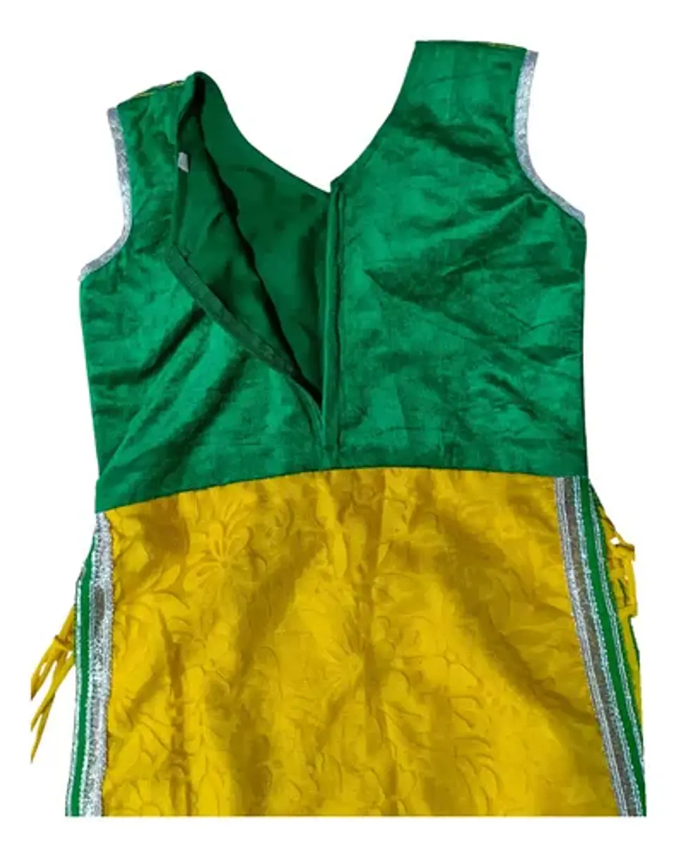 Disfraz Vestido De Danza Hindi Para Niñas Talla 7 A 10 Años 7
