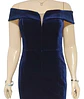 Vestido Formal - Fiesta De Terciopelo Azul Vince Camuto - Miniatura 3