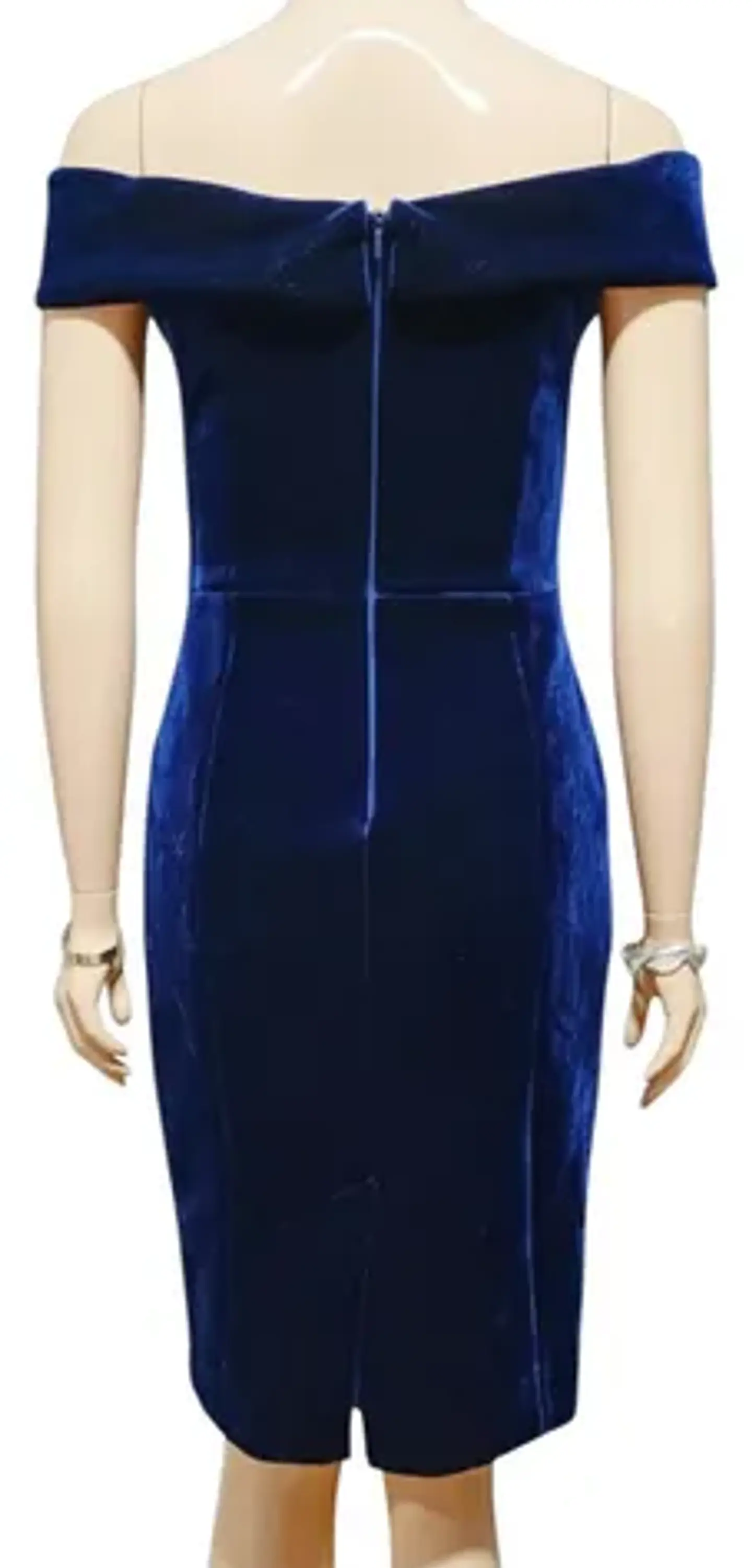 Vestido Formal - Fiesta De Terciopelo Azul Vince Camuto 5