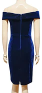 Vestido Formal - Fiesta De Terciopelo Azul Vince Camuto - Miniatura 5