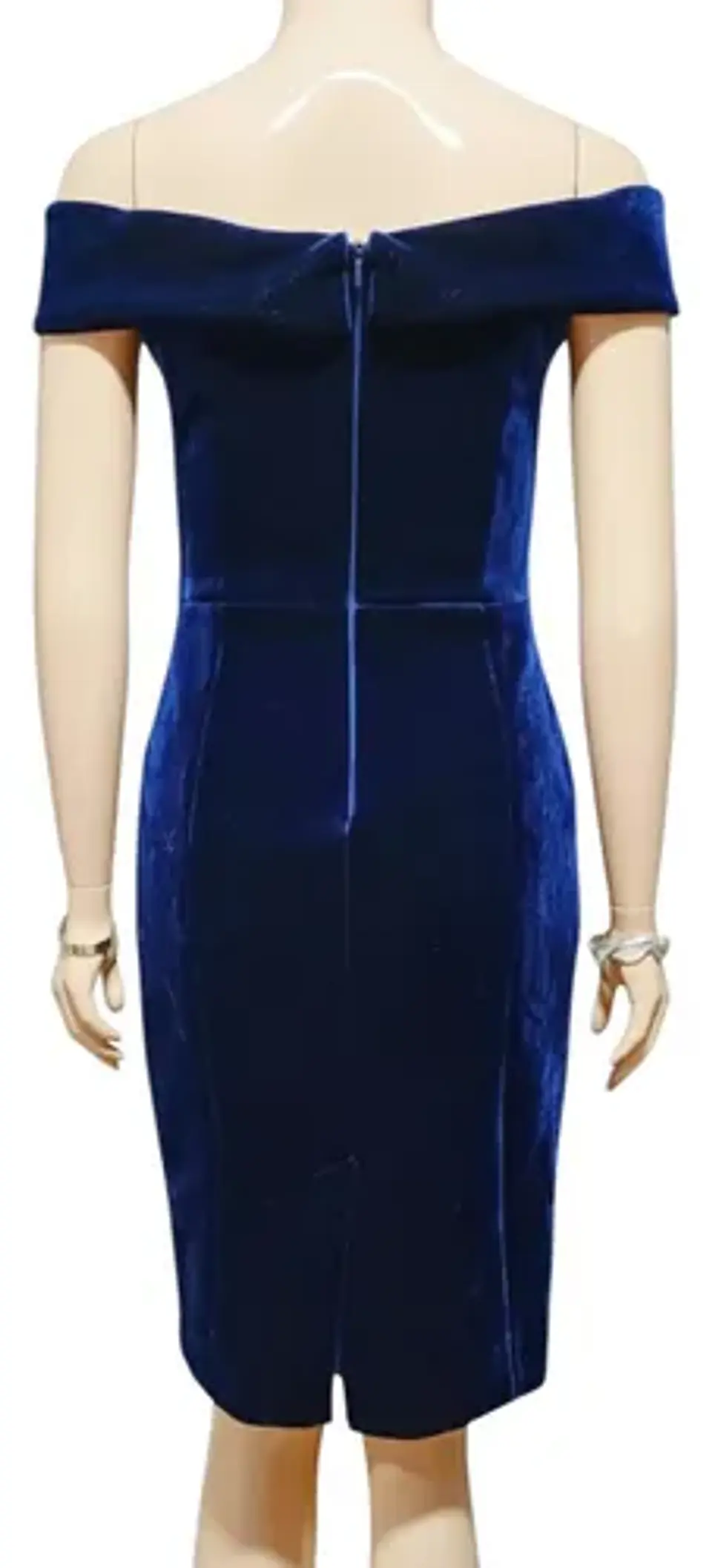 Vestido Formal - Fiesta De Terciopelo Azul Vince Camuto 5