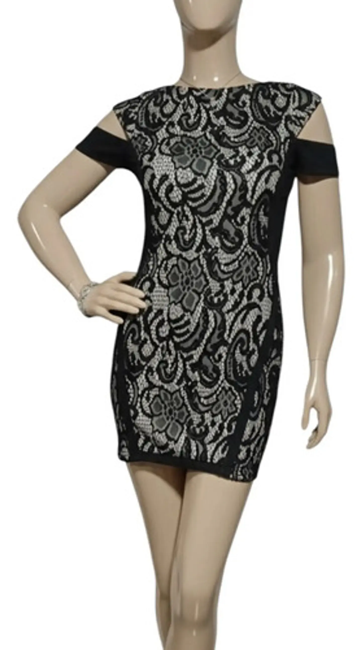Mini Vestido De Fiesta - Noche Asos Espalda Descubierta T. M 3