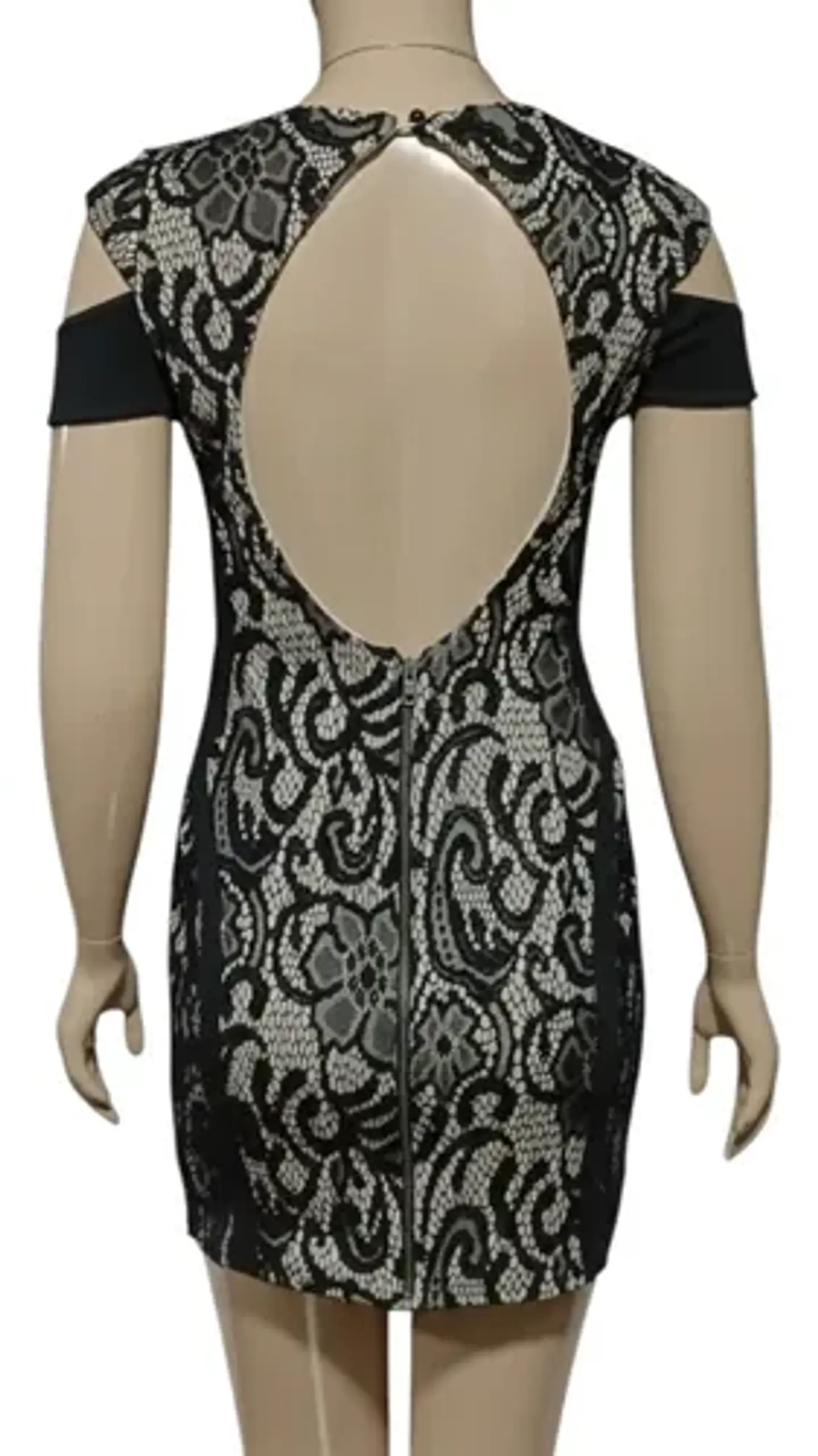 Mini Vestido De Fiesta - Noche Asos Espalda Descubierta T. M 7