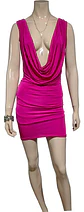 Mini Vestido De Fiesta - Noche Con Escote Profundo - Talla S - Miniatura 3