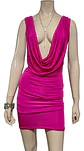 Mini Vestido De Fiesta - Noche Con Escote Profundo - Talla S - Miniatura 4