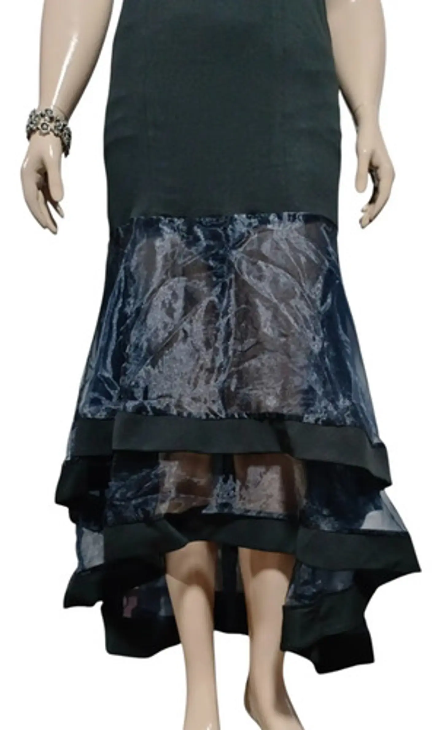 Vestido Strapless De Fiesta - Gala Con Falda Sirena De Tul 7