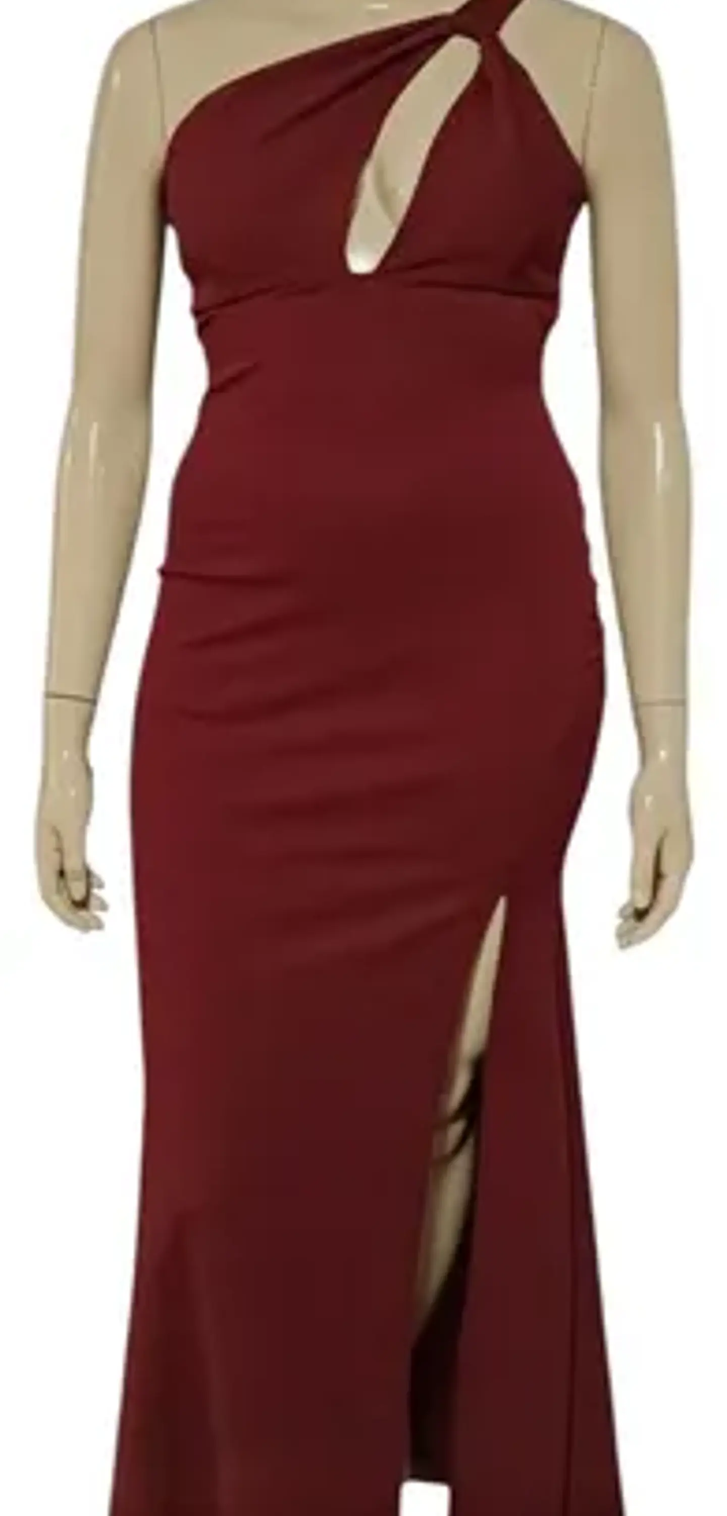 Vestido De Fiesta - Noche De Un Hombro Con Abertura Talla Xl 2