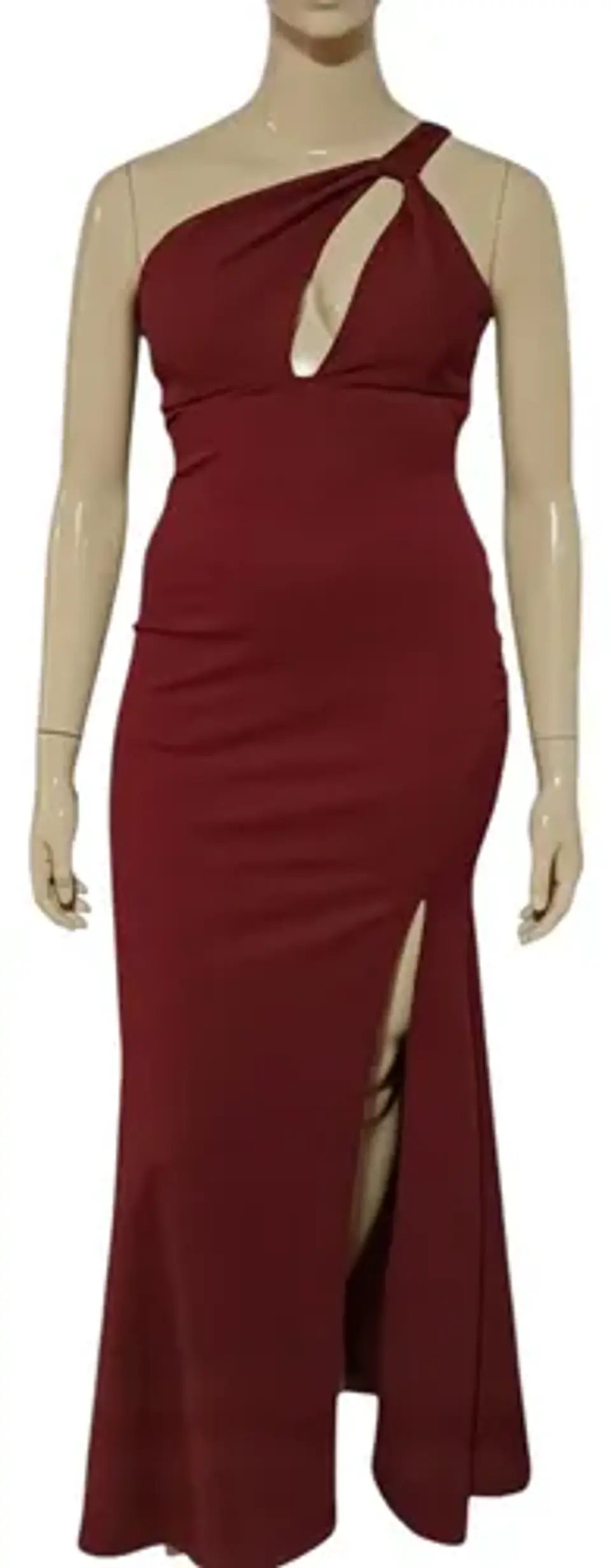 Vestido De Fiesta - Noche De Un Hombro Con Abertura Talla Xl 2