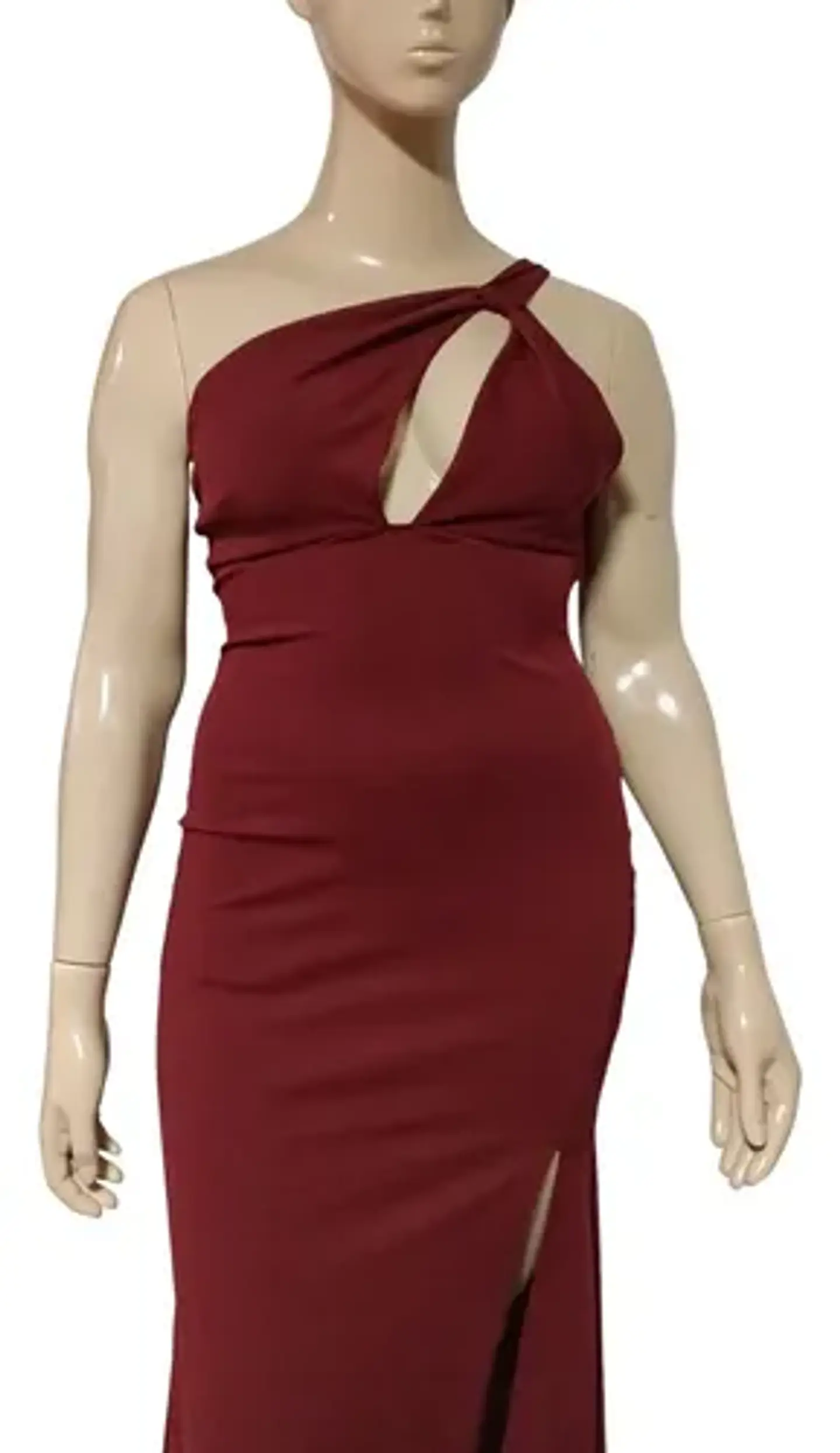 Vestido De Fiesta - Noche De Un Hombro Con Abertura Talla Xl 3