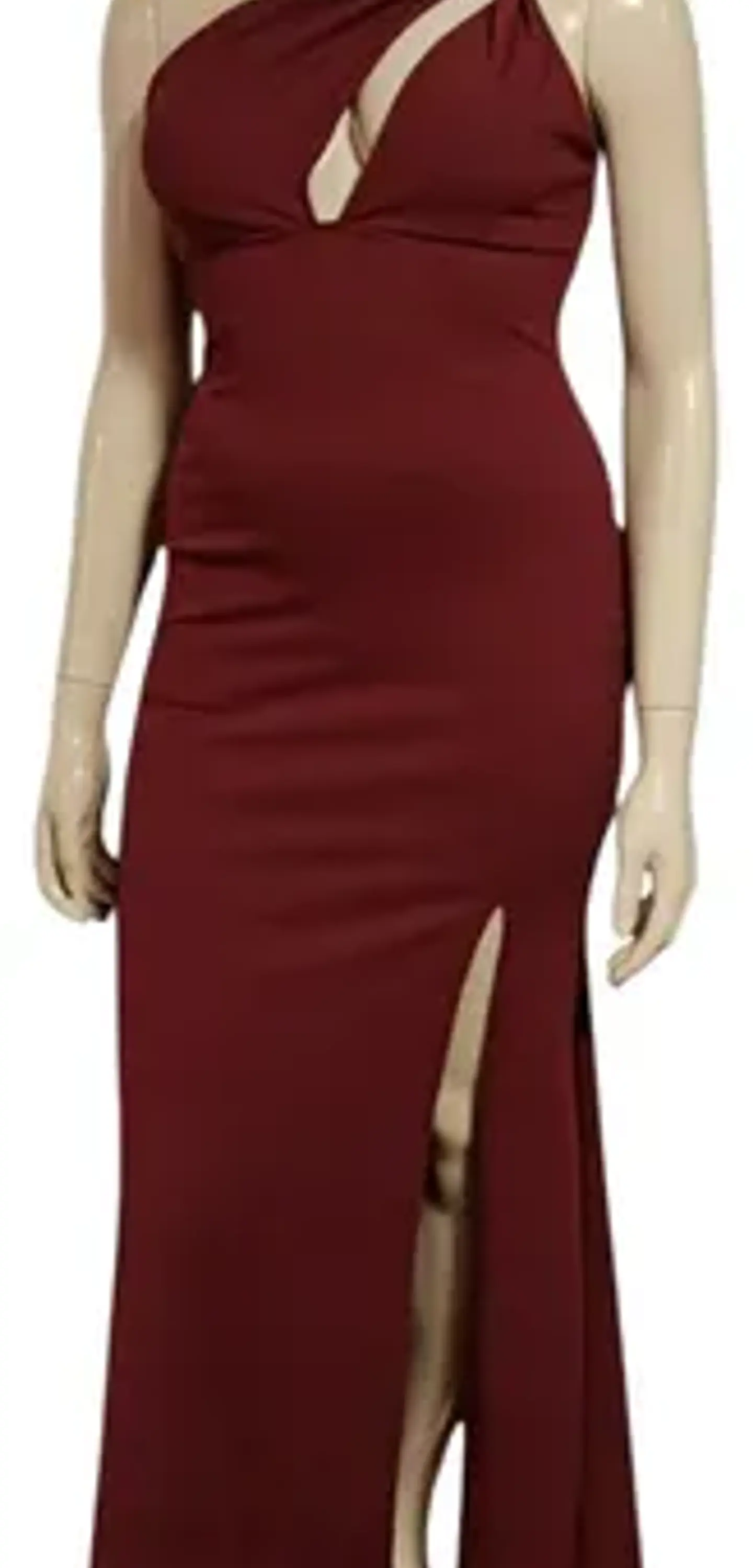 Vestido De Fiesta - Noche De Un Hombro Con Abertura Talla Xl 4