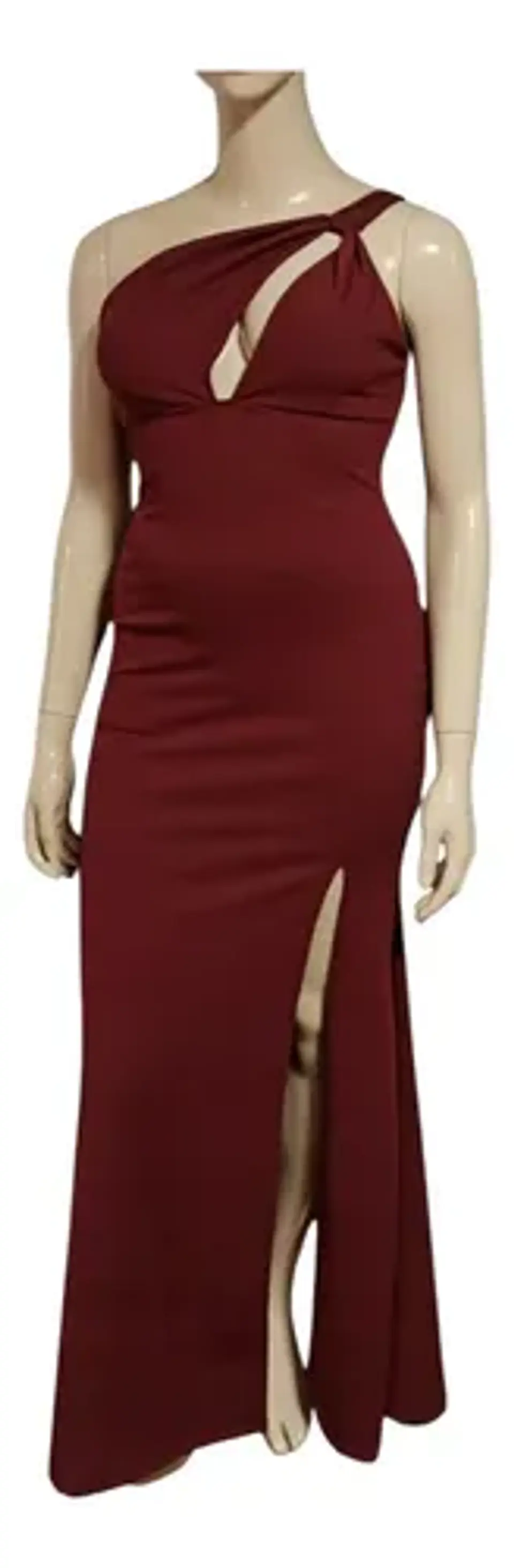 Vestido De Fiesta - Noche De Un Hombro Con Abertura Talla Xl 4