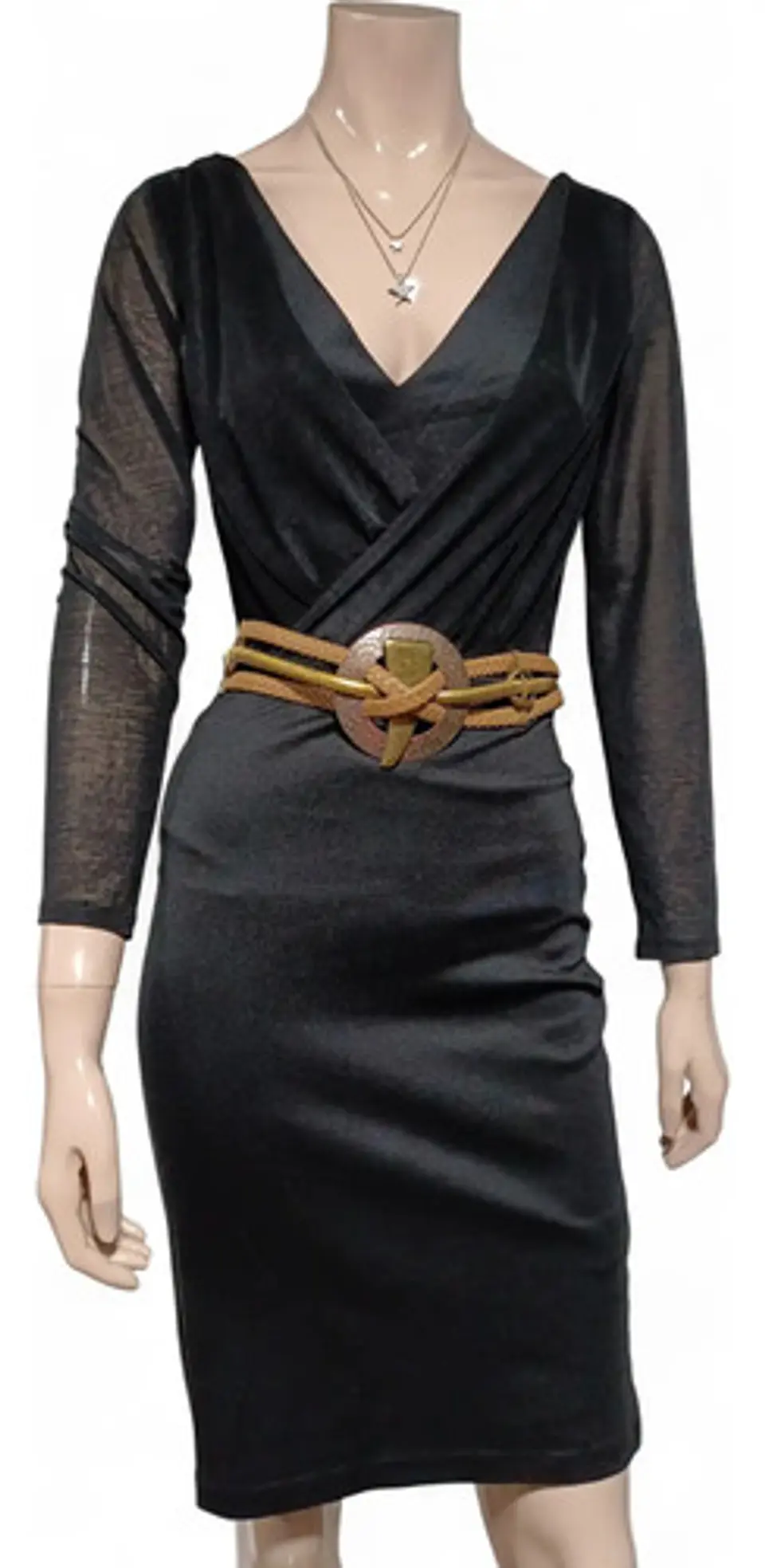 Vestido Corto Formal / Noche De Manga Larga  - H & M Talla S 2