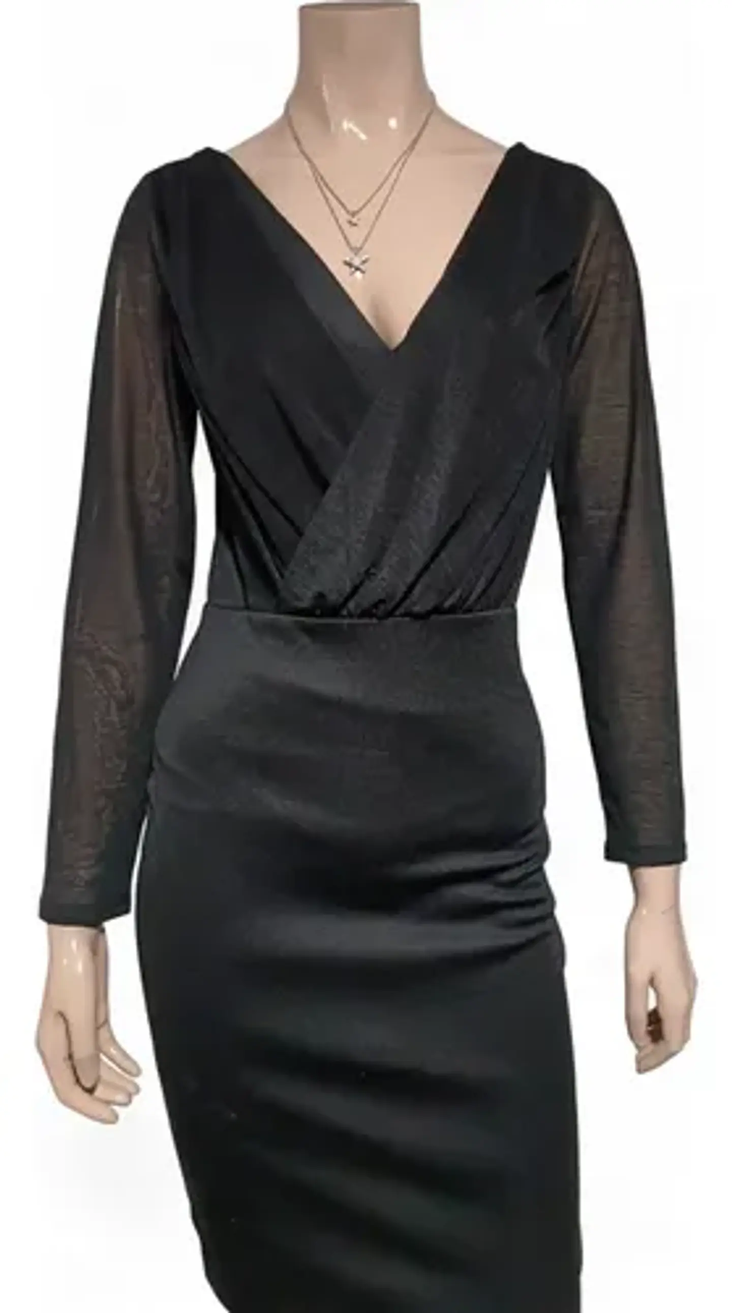 Vestido Corto Formal / Noche De Manga Larga  - H & M Talla S 4
