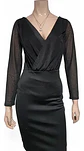 Vestido Corto Formal / Noche De Manga Larga  - H & M Talla S - Miniatura 4