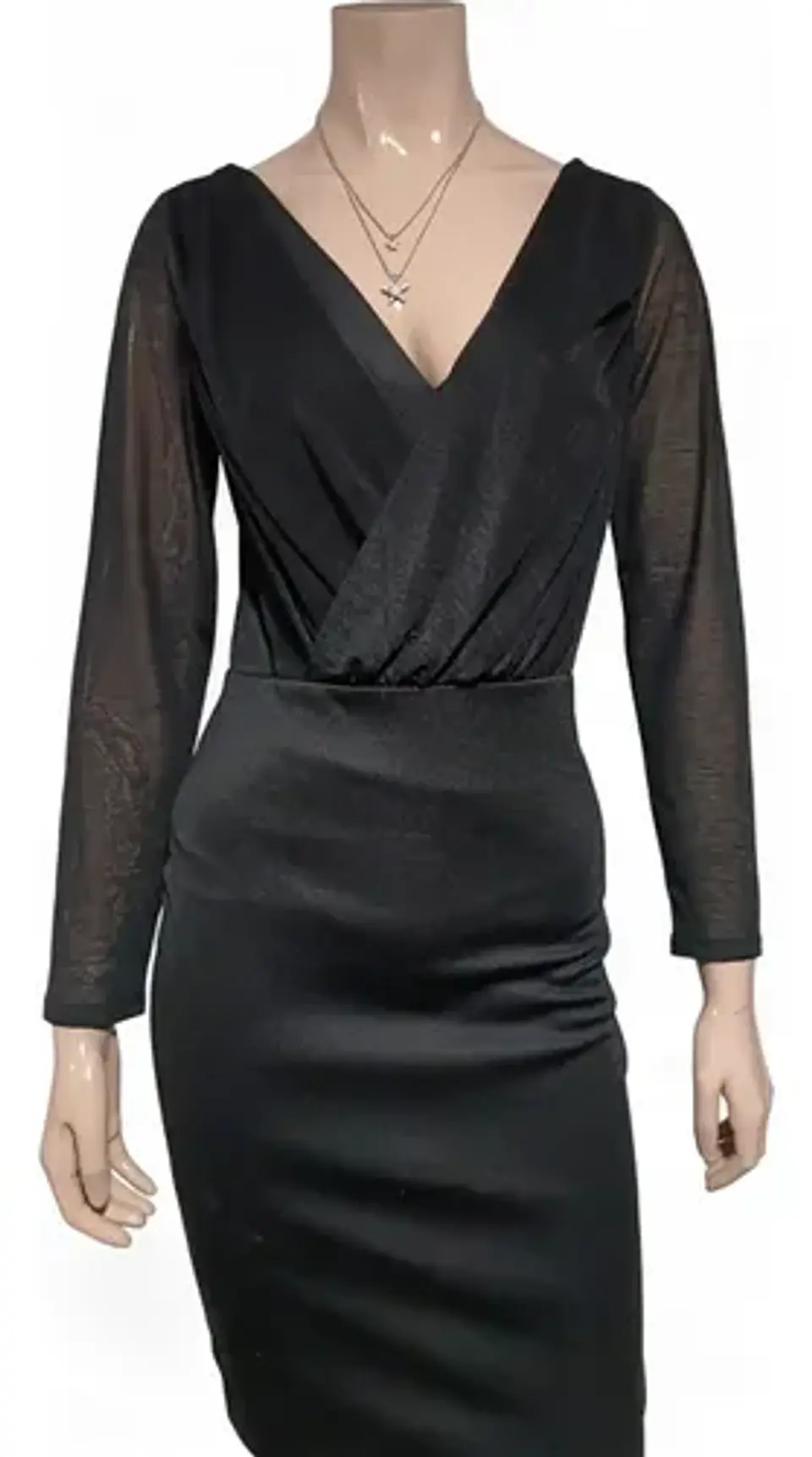 Vestido Corto Formal / Noche De Manga Larga  - H & M Talla S 4