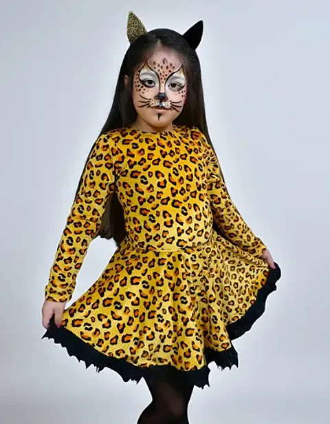 Disfraz Importado De Leopardo Para Niña De 6 A 8 Años