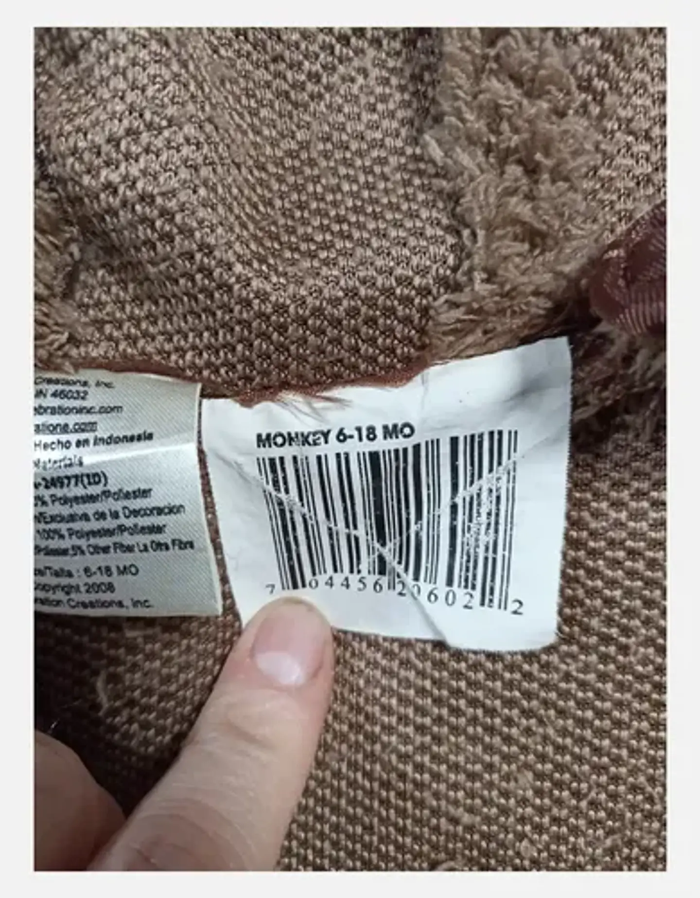 Disfraz De Mono Para Bebe De 6 A 9 Meses 6