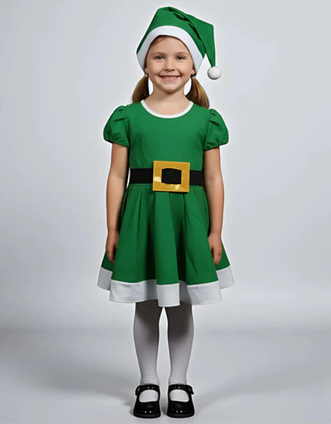 Disfraz De Duende Para Niña De 5 A 6 Años