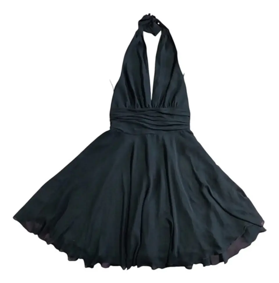 Vestido De Fiesta Coctel Cuello Halter Marca White House 2